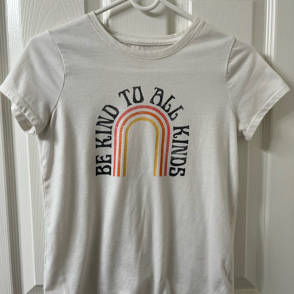Cat & Jack White and Orange Short Sleeve Tee